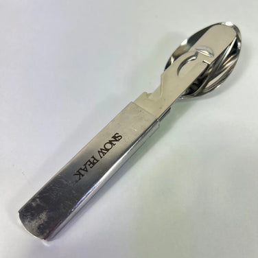 Snowpeak Stainless Steel Cutlery Set No. 1 (One Size, Silver) (Discontinued Model, Hard to Find) z00053586