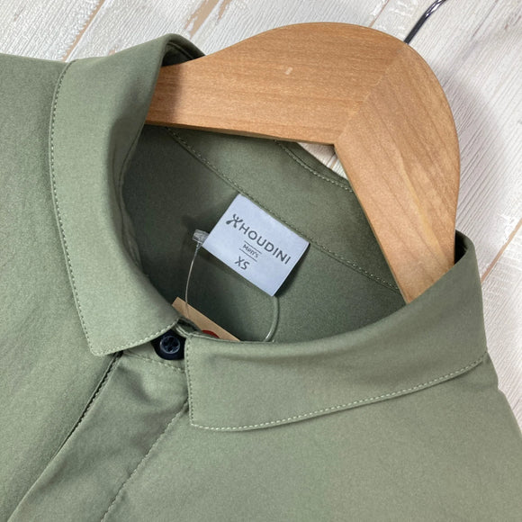 【Men's XS グリーン系】 Houdini ( フーディニ ) コスモ シャツ Cosmo Shirt ポリエステル ウェア トップス インナー シャツ ショートスリーブシャツ 化繊 z00059836  化繊 ショートスリーブシャツ インナー シャツ トップス