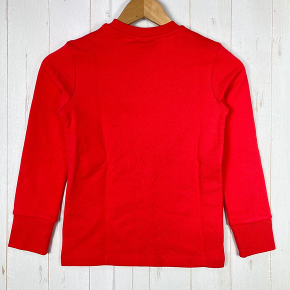 【Kid's 8 レッド系】 Jackwolfskin ( ジャックウルフスキン ) エッセンシャル クルーネック Essential Crewneck Tulip Red オーガニックコットン ウェア トップス アウター ジャケット フリース z00054626