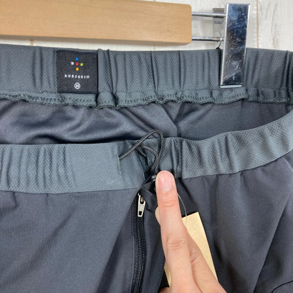 【Men's M グレー系】 Axesquin ( アクシーズクイン ) クロップド メッシュストレッチパンツ ポリエステル ウェア ボトムス ショーツ ショートパンツ  z00061415   ショーツ ショートパンツ ボトムス ウェア