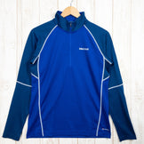 【Men's M ブルー系】 Marmot ( マーモット ) クライムスピード エア ロングスリーブ ジップ Climb Speed Air L/S Zip ポリエステル MJK-S7071 Asian Men's 化繊 ロングスリーブシャツ インナー シャツ - 【公式】2ndGEAR（セカンドギア）Webショップ【登山用品・アウトドア用品専門 買取販売店】
