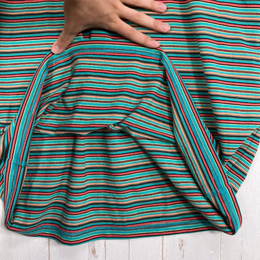 【Men's L グリーン系】 Bring ( ブリング ) ドライコットニー マルチボーダー ティーシャツ DRYCOTTONY MULTI BORDER T-SHIRT ポリエステル ウェア トップス インナー シャツ ショートスリーブTシャツ クルーネック 化