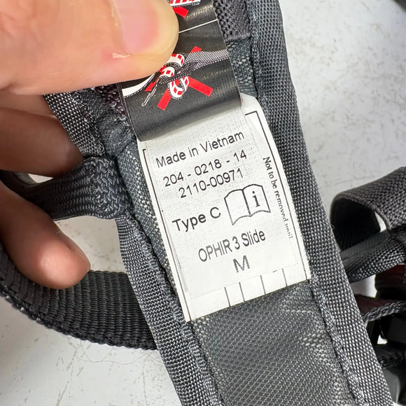 【Unisex M グレー系】 Mammut ( マムート ) オフィール 3 スライド Ophir 3 Slide クライミングハーネス シットハーネス 調節式レッグループ / Slide Blocバックル / 4ギアループ ロッククライミングギア z000608