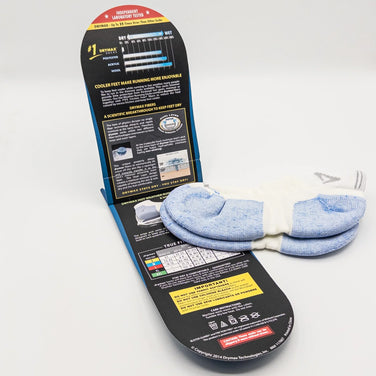 【24.5-26.5cm ホワイト系】 drymax（ドライマックス） ホットウェザーラン ミニクルー Hot Weather Running Mini Crew ウェア ウェア小物 ソックス 靴下 z00052975  ソックス 靴下 ウェア小物 ウェア