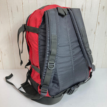 均码红色Gregory日用及半包（2000），红色防撕裂尼龙材质，配银色标签（旧标签）。已停产，难寻。尼龙收纳背包。