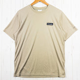 Columbia Lake Arrowhead Short Sleeve Tee, Men's Small, Beige. Polyester crew neck short sleeve tee.