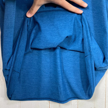 【Men's S Blue】 The North Face L/S GTD Melange Crew Polyester Wear Top Inner Shirt Long Sleeve T-Shirt Crew Neck Synthetic
