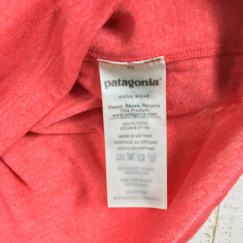 【Women's M レッド系】 Patagonia ( パタゴニア ) ショートスリーブ ナイン トレイルズ シャツ S/S Nine Trails Shirt 23477 International Women's MRC 化繊 ショートスリーブTシャツ クルーネ