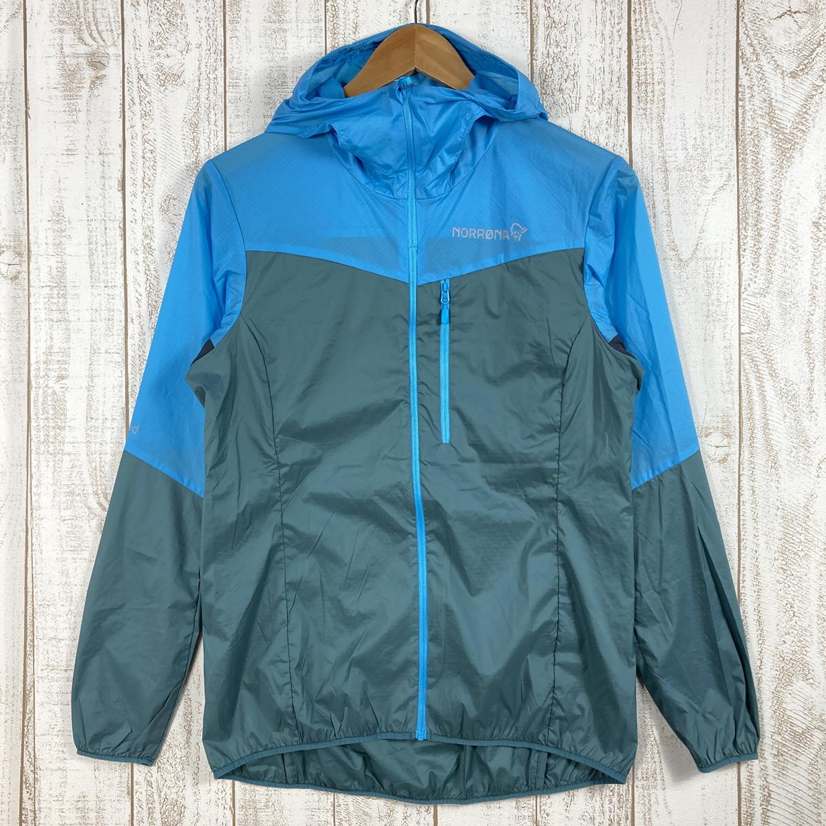 [Women's S Blue] Norrona Falketind Aero60 Hood Softshell Windshell Jacket Hoodie 1809-22 International Women's Wind