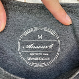 【Men's M グレー系】 Answer4 ( アンサーフォー ) ニュー ダイエット ティー New Diet Tee 生産終了モデル 入手困難 Ultra Heavy コラボ ポリエステル ウェア トップス インナー シャツ ショートスリーブTシャツ クルー