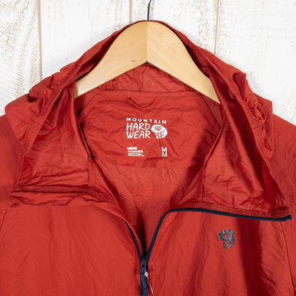 [Men's M Red] Mountain Hardwear Kor Preshell Hoody Windshell Jacket OM7395 Men's Desert Red Windshell Outerwear