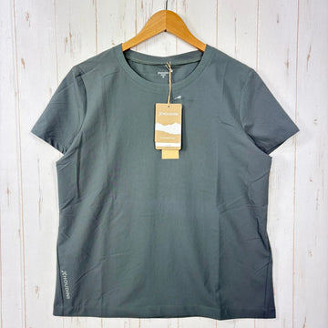 【Women's M グリーン系】 Houdini ( フーディニ ) ウィメンズ カバー ティー W's Cover Tee 840016 GREENESS z00055976 GREENESS 化繊 ショートスリーブTシャツ クルーネック インナー シャツ トップス