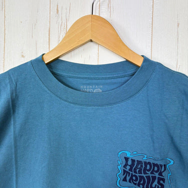 【Men's L ブルー系】 Mountain Hardwear ( マウンテンハードウェア ) ハッピー トレイルズ ショートスリーブ Happy Trails Short Sleeve OM6911 442 z00056041 442 化繊 ショートスリーブT