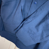 Yetina Worsley 衬衫，男士大号，海军蓝。涤纶，长袖衬衫，合成纤维，内衣，上衣（z00055590）。