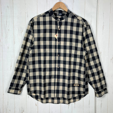 【Unisex S ベージュ系】 Black Brick ( ブラックブリック ) テック メリノ バンド カラー シャツ Tech Merino Band Collar Shirt メリノウール ウェア トップス インナー シャツ ロングスリーブシャツ 化繊 z00