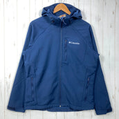 【Men's M ネイビー系】 Columbia ( コロンビア ) カスケード リッジ III ソフトシェル ジャケット Cascade Ridge III Softshell Jacket ポリエステル ウェア トップス アウター ジャケット ソフトシェル z0