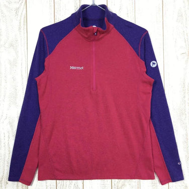 【Women's M パープル系】 Marmot ( マーモット ) クライムウール ストレッチ ジップ Climb Wool Stretch Zip ロングスリーブ ジップネック シャツ MJK-F5586W Asian Women's ウール ロングスリーブシャツ - 【公式】2ndGEAR（セカンドギア）Webショップ【登山用品・アウトドア用品専門 買取販売店】
