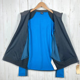 Montura Men's Stretch Color Hoody Jacket, Size Small, Blue. Polyester fleece outerwear jacket with Polartec Power Grid (z000).