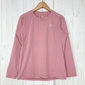 【女式 S 粉色系】 Finetrack ( ファイントラック ) Draut Quad 长袖 聚酯 运动服 上衣 内衣 衬衫 长袖T恤 圆领 合成纤维 z00059219 合成纤维 长袖T恤 圆领