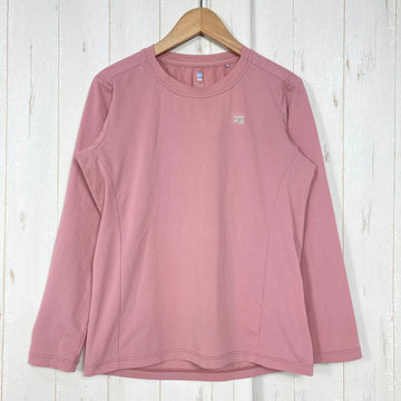 【Women's S ピンク系】 Finetrack ( ファイントラック ) ドラウト クアッド ロングスリーブ ポリエステル ウェア トップス インナー シャツ ロングスリーブTシャツ クルーネック 化繊 z00059219  化繊 ロングスリーブTシャツ クルー