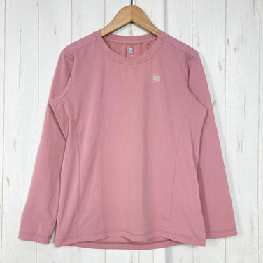 [Women's S Pink] Finetrack Drolt Quad Long Sleeve Polyester Wear Top Inner Shirt Long Sleeve T-Shirt Crew Neck Synthetic Fiber z00059219 Synthetic Fiber Long Sleeve T-Shirt Crew