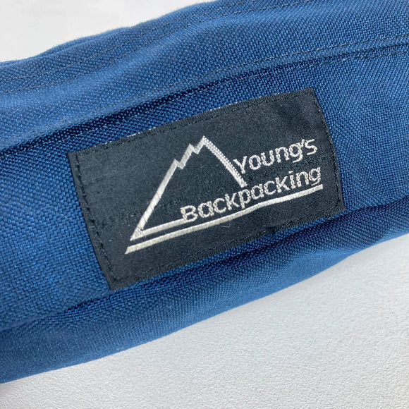 【OneSize ネイビー系】 1990s Young’s BackPacking（ヤングスバックパッキング） コンパクト ヒップパック Compact Hippack 入手困難 コーデュラナイロン製 ナイロン バッグ ストレージ ウエストバッグ ヒップパック z0