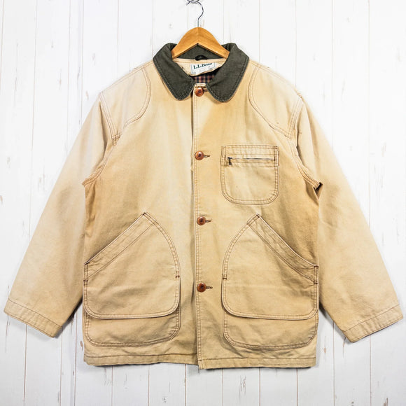【Men's M ベージュ系】 1970s Llbean ( エルエルビーン ) フィールドコート フランネルラインド ビンテージ オリジナル 入手困難 コットン ウェア トップス アウター ジャケット コットン z00052852  コットン アウター ジャケット