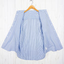 【Men's S ブルー系】 Ridge Mountain Gear ( リッジマウンテンギア ) ベーシック ロングスリーブシャツ ストライプ Basic Long Sleeve Shirt Stripe Blue / White ポリエステル ウェア トップス-3