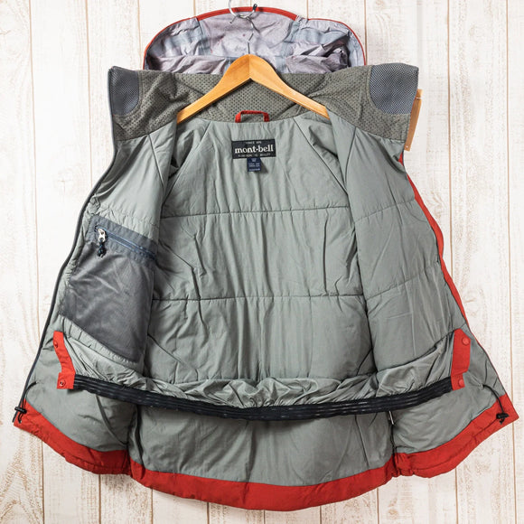 【Men's XS オレンジ系】 Montbell ( モンベル ) パウダーステップ ジャケット 防水 インサレーション フーディ 1101268 Asian Men's 化繊インサレーション アウター ジャケット トップス ウェア - 【公式】2ndGEAR（セカンドギア）Webショップ【登山用品・アウトドア用品専門 買取販売店】