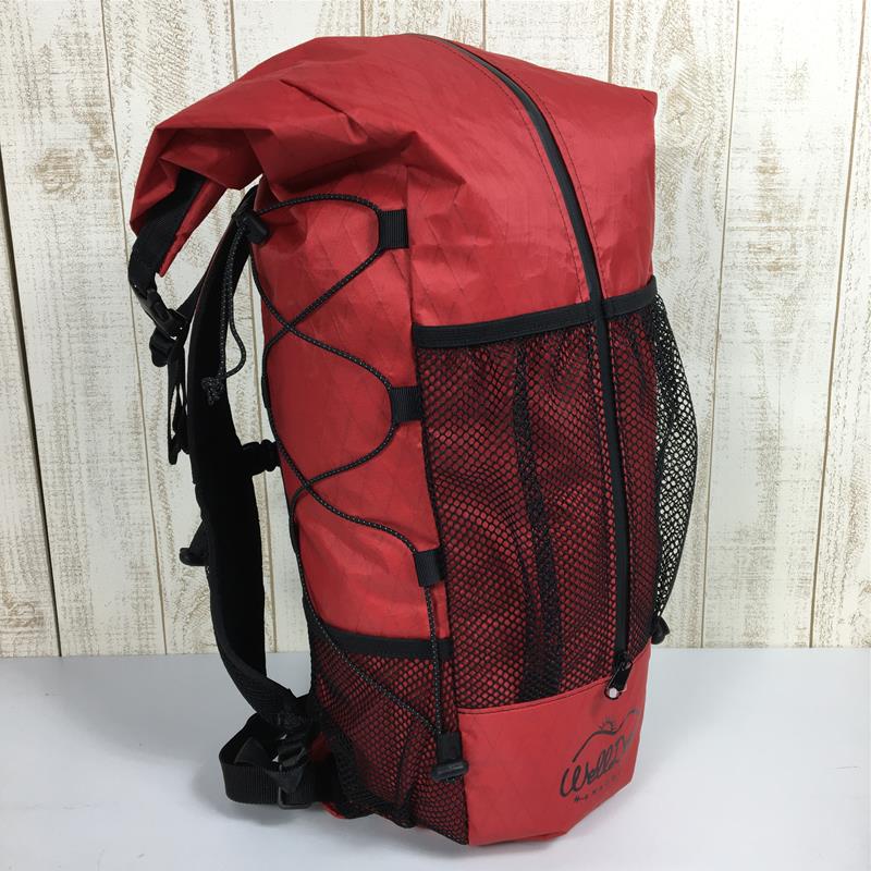 [One Size Red] Welldone Chips Bag 30L Backpack Daypack X-Pac Capacity [30L-54L] Backpack Bag Storage