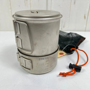 【OneSize グレー系】 Snowpeak ( スノーピーク ) ソロ セット 極 チタン Solo Set Goku Titanium チタン クックウェア クッカー コッフェル z00055407  クッカー コッフェル クックウェア