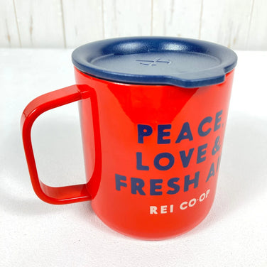 One Size Red Rei (REI) 12oz Camp Mug, Double-Wall Insulated, Red Hot, Hard-to-Find Cookware, Cup, Mug, Tumbler (z00054329)