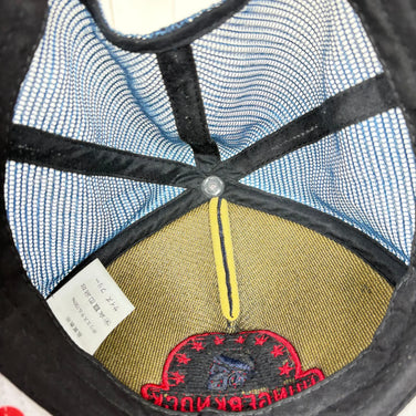【OneSize ネイビー系】 Hungerknock Originals ( ハンガーノック オリジナルス ) スカル ツバタン キャップ Skull Tsubatan Cap			 生産終了モデル 入手困難 ポリエステル ウェア ウェア小物 ヘッドウェア キャッ