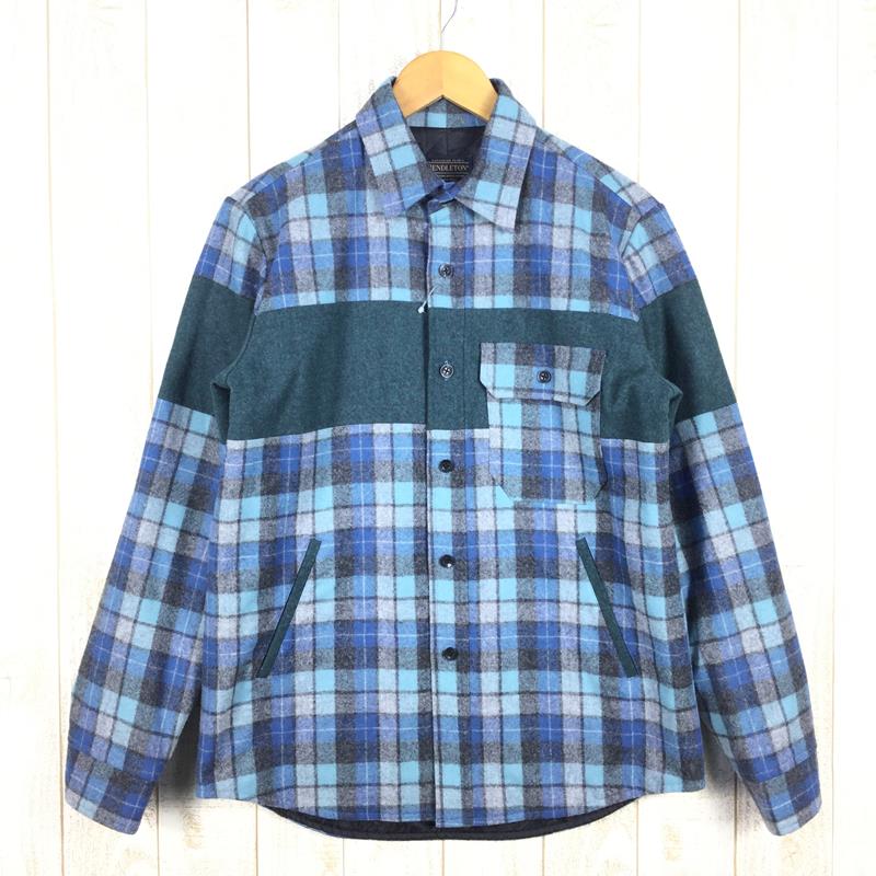 【男款M蓝】Pendleton Original Cpo 衬衫外套 Japan Fit Original Cpo 衬衫外套 Jp-Fit 羊毛绗缝 停产型号 难买 GT002/P