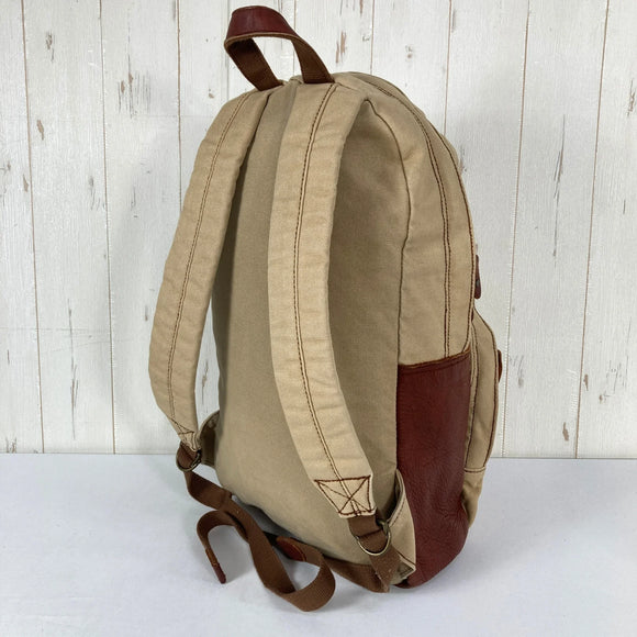 【Unisex OneSize ベージュ系】 2000s Kiva Designs ( キバデザイン ) コットンキャンバス × バイソンレザー デイパック Cotton Canvas Bison Leather Daypack 生産終了モデル 入手困難 バッグ ストレージ バッ