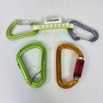 【OneSize グリーン系】 Edelrid ( エーデルリッド ) クイックドロー・カラビナセット クイックドロー2 カラビナ1 ペツル ロッククライミングギア z00056294  ロッククライミングギア