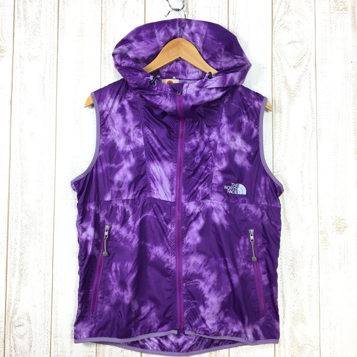 【Unisex M パープル系】 The North Face ( ザ・ノースフェイス ) × ナナミカ パープルレーベル マウンテン ウィンド ベスト Mountain Wind Vest ウィンドシェル フーディ Pertexeco撥水 生産終了モデル 入手困難