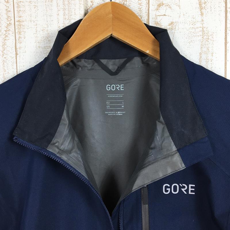 【男款L海军蓝】Gore Wear C3 Gore-Tex Pac-Light 夹克 C3 Gtx Pac-Light 夹克 Goretex 骑行自行车防雨壳 100651 国际男款