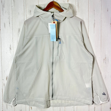 男女通用中号象牙色 Paper Sky Wear Wind Shell 连帽衫，ECRU 尼龙，软壳夹克，外套，z00053704，ECRU