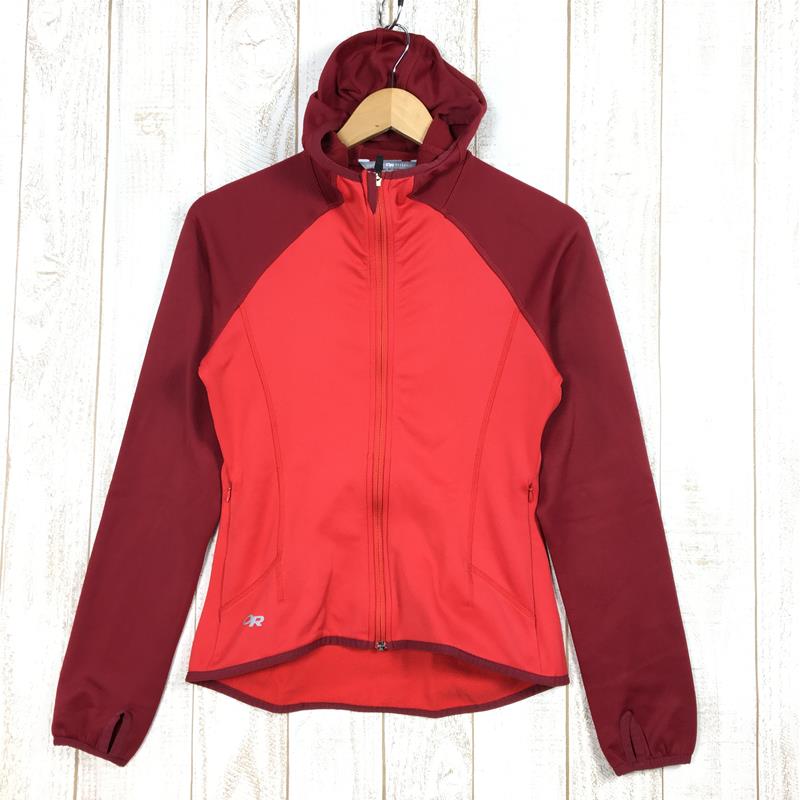 [Women's S Red] Outdoor Research Rumor Hoody Stretch Fleece Jacket 92235 International Women's Fleece Outer Jacket Top