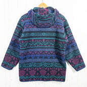 【Unisex S ネイビー系】 1980s Woolrich ( ウールリッチ ) ネイティブ ウール フーデッド ジャケット ビンテージ オリジナル 入手困難 ウール ウェア トップス アウター ジャケット ウール z00052829  ウール アウター ジャケッ