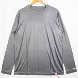 【Men's Ｓ グレー系】 Ridge Mountain Gear ( リッジマウンテンギア ) メリノ ベーシック ティー Merino Basic Tee Moss Gray メリノウール ウェア トップス インナー シャツ ロングスリーブTシャツ クルーネ - 【公式】2ndGEAR（セカンドギア）Webショップ【登山用品・アウトドア用品専門 買取販売店】