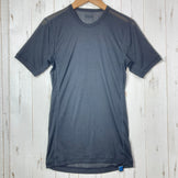 [Men's S Black Series] Finetrack Drylayer Basic T Polyester Wear Top Inner Shirt Short Sleeve T-shirt Crew Neck Synthetic Fiber z00057542 Synthetic Fiber Short Sleeve T-shirt Crew Neck