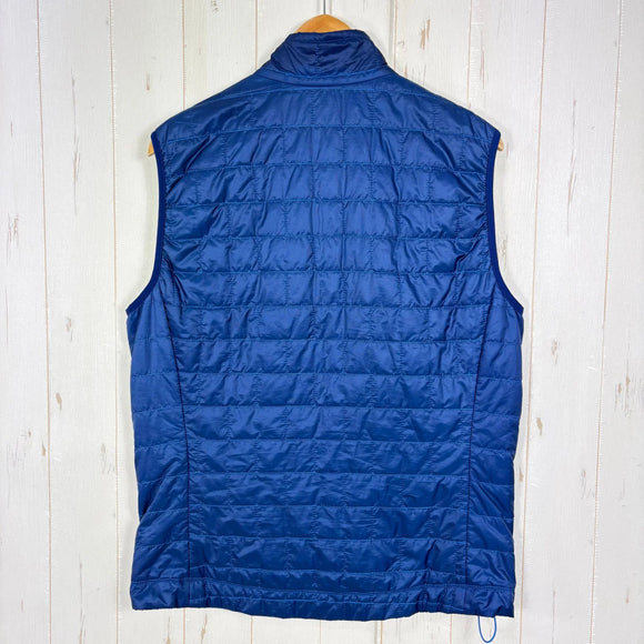 【Men's M ブルー系】 2015 Patagonia ( パタゴニア ) ナノ パフ ベスト Nano Puff Vest CHB Channel Blue（チャンネルブルー） プリマロフト ゴールド 化繊中綿 軽量 保温 化繊ダウン ウェア トップス ベス