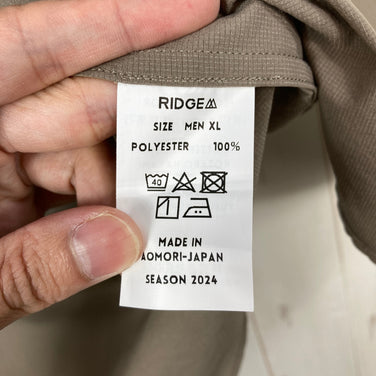【Men's XL ベージュ系】 Ridge Mountain Gear ( リッジマウンテンギア ) ベーシックショートスリーブシャツ Basic SHort Sleeve Shirt			 Tawny Brown ポリエステル ウェア トップス インナー シャツ