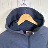 【Men's XS ネイビー系】 Lululemon ( ルルレモン ) シティ スウェット フルジップ フーディ City Sweat Full-Zip Hoodie Heathered True Navy 4WAYストレッチ ウェア トップス インナー シャツ フ