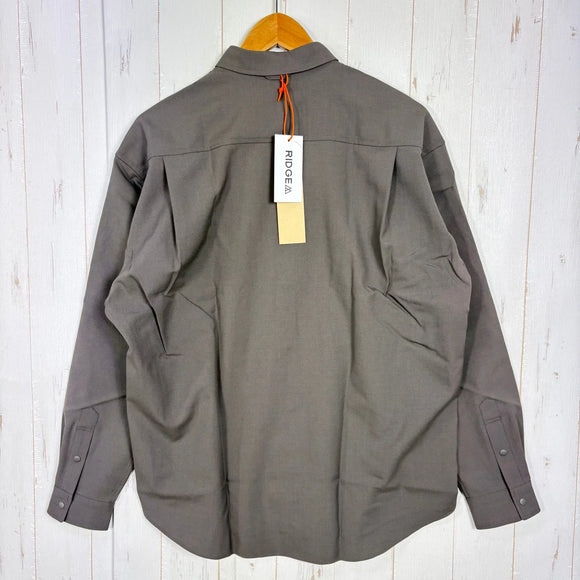 【Men's M ブラウン系】 Ridge Mountain Gear ( リッジマウンテンギア ) メリノ ベーシック ロングスリーブ シャツ Merino Basic Long Sleeve Shirt Cinder Brown z00058945 Cinder