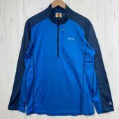 【男式 XL 蓝色系】 Foxfire ( 狐火 ) Transwet 羊毛半拉链 TS Wool Half Zip 涤纶 服装 上衣 内搭 衬衫 长袖衬衫 羊毛 z00058584 羊毛 长款
