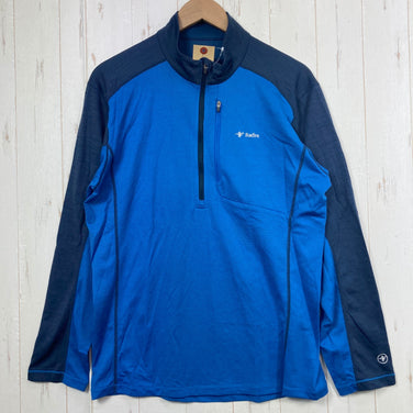 【Men's XL ブルー系】 Foxfire ( フォックスファイヤー ) トランスウェット ウールハーフジップ TS Wool Half Zip ポリエステル ウェア トップス インナー シャツ ロングスリーブシャツ ウール z00058584  ウール ロング