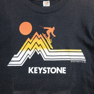 【Men's L ブラック系】 コロラド キーストーン 70S Hanes Tシャツ 生産終了モデル ビンテージ Men's 化繊 ショートスリーブTシャツ クルーネック インナー シャツ トップス ウェア - 【公式】2ndGEAR（セカンドギア）Webショップ【登山用品・アウトドア用品専門 買取販売店】